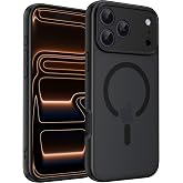 MYY Magnetic for iPhone 17 Pro Max Case, 6.9 Inch, Matte Black | Upgraded, Full Camera Protection, Compatible with Magsafe, Translucent Matte, Military-Grade Drop Shockproof