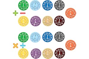 MerryXD Math Fidget Spinners，Smooth Spinning Interactive Learning Toy for Kids Fun Math Games to Relieve Stress Add, Subtract, Multiply & Divide Math Facts Fidget Spinners