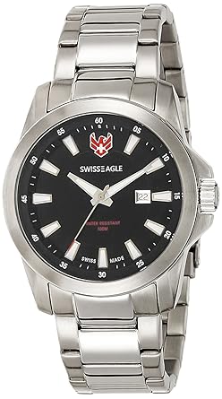 Swiss Eagle Analog Black Dial Mens Watch - SE-9056-11