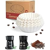 Brew Choice Basket Coffee Filters for Mr. Coffee, 4-5 Cups, 200 Count | Fit most Popular 5-Cup Brewers, Reinforced Pleated Design Prevents Collapse &amp; Mess, Heavy-Weight Paper for Clean Extraction