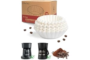 Brew Choice 5 Cup Basket Coffee Filters, 200 Count - 20% Thicker Small Coffee Filters Paper Compatible with Mr. Coffee & 4-5 Cup Coffee Makers