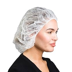 SAFEKO Unisex Polypropylene Bouffant Caps, 100