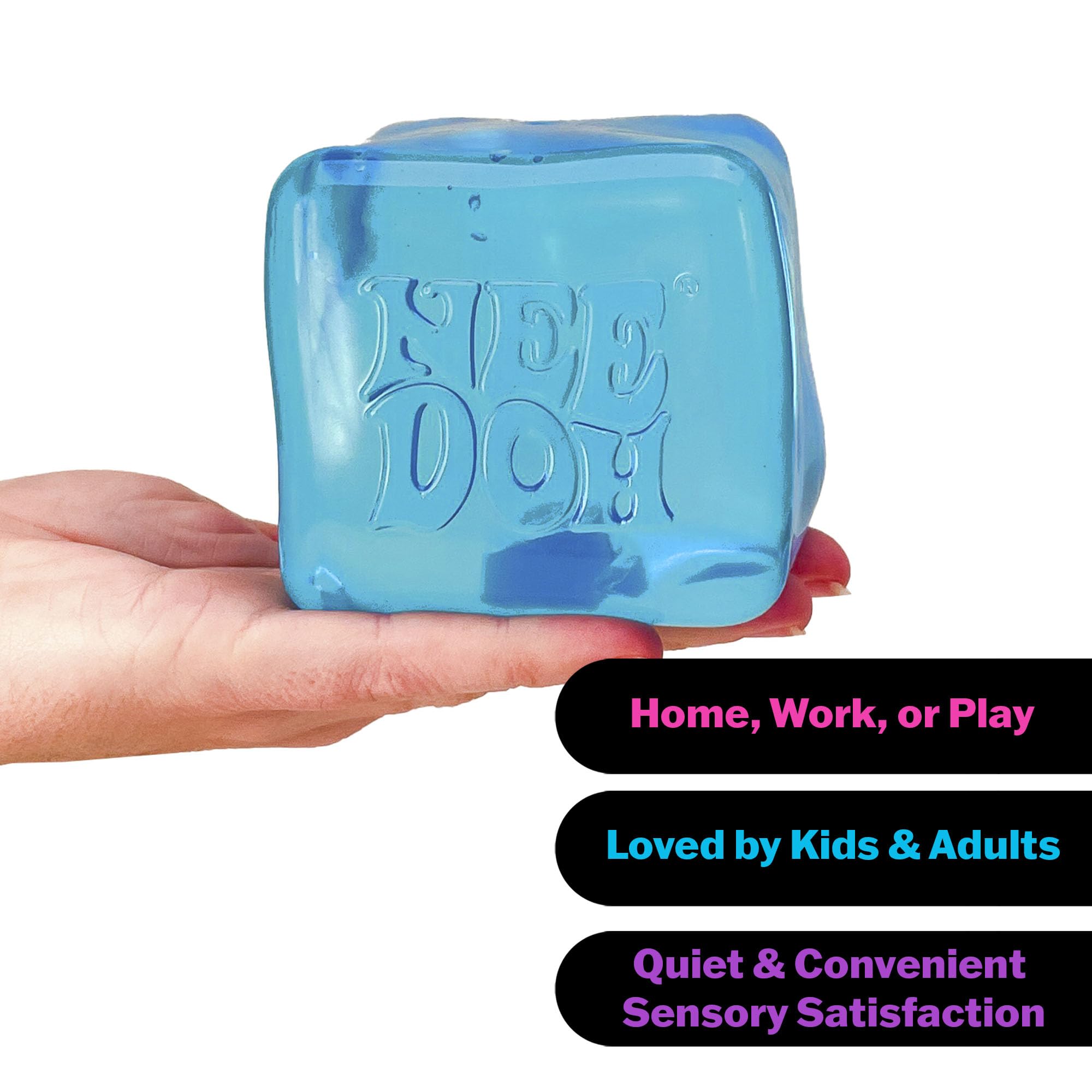 Schylling NeeDoh Nice Berg - Giant NeeDoh Nice Cube - Sensory Squeeze Toy with a Super Solid Squish - Ages 3 and Up - One Cube