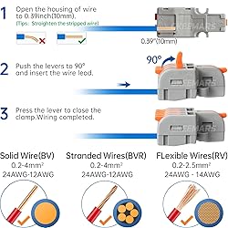 GKEEMARS 26Pcs Compact Splicing Connectors Wire