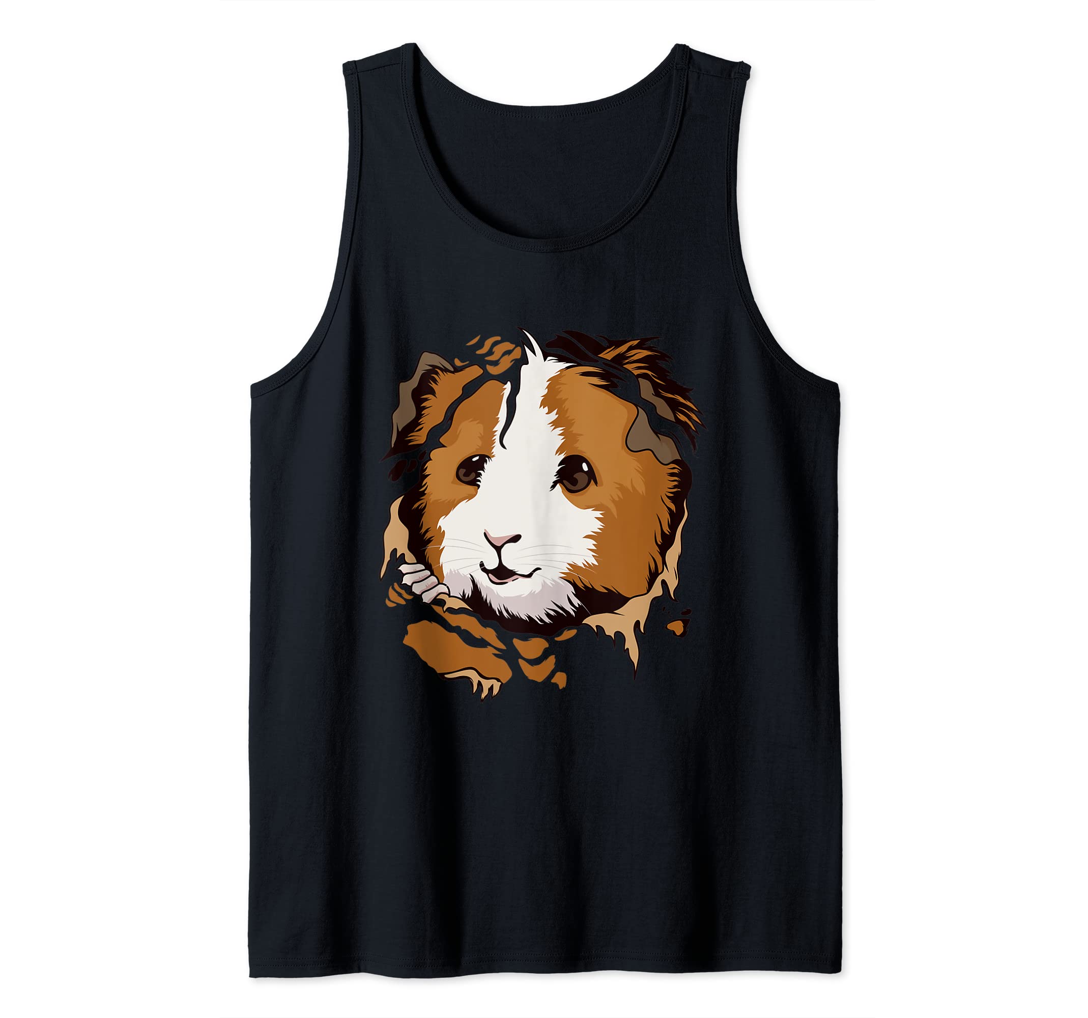 Guinea Pig Torn Clothes Ripped Ragged Cavy Outfit Guinea Pig Tank Top