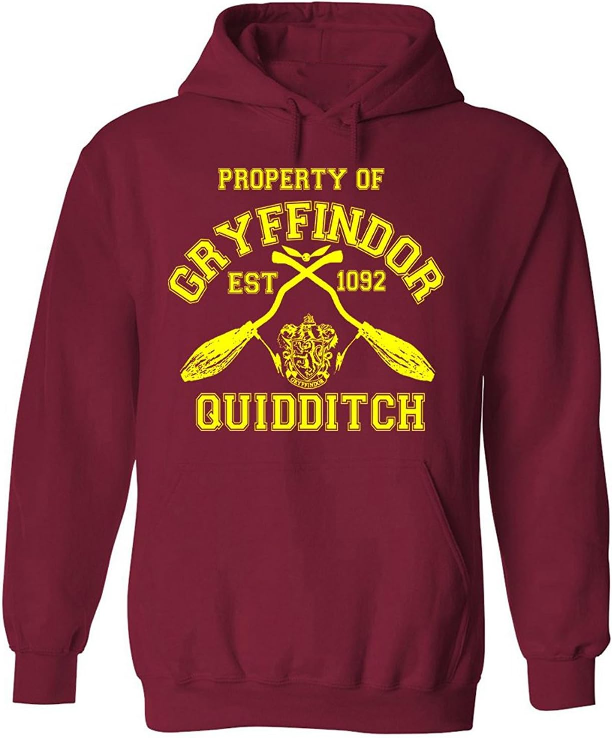 Property Of Gryffindor Quidditch Team Hooded SweatShirt Jumper Harry Potter Hogwarts Support Retail Quality