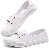 Harvest Land Womens Canvas Low Top Sneakers Slip on Shoes for Women Fashion Walking Sneakers