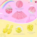 MELAND Princess Dress Up Shoes 3 Set Girls Crown Skirt Toy Gift view 7