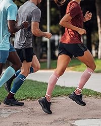 The Run Calf Sleeves 4.0, White, Men, V