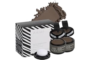 JARGOD Hairline Root Touch-Up Powder for Instant Gray Coverage and Temporary Hair Color for Roots and Highlights for Women & Men (0.14 Ounce (Pack of 2), Dark Brown)