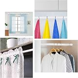 Youyijia Shower Curtain Pole 2 Pack Telescopic 103-190cm No Drill view 7