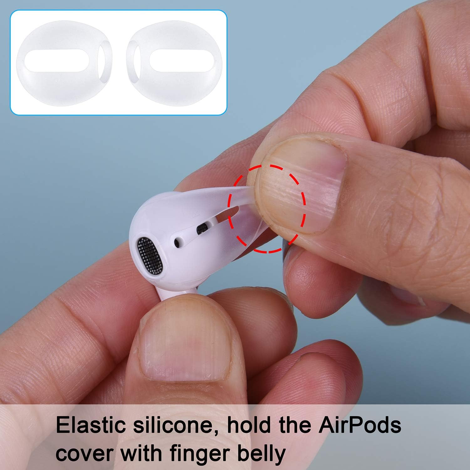 Wisdompro 10 works Ear Tips Earpods Covers Compatible with Apple AirPods 2 and 1 - Image 4