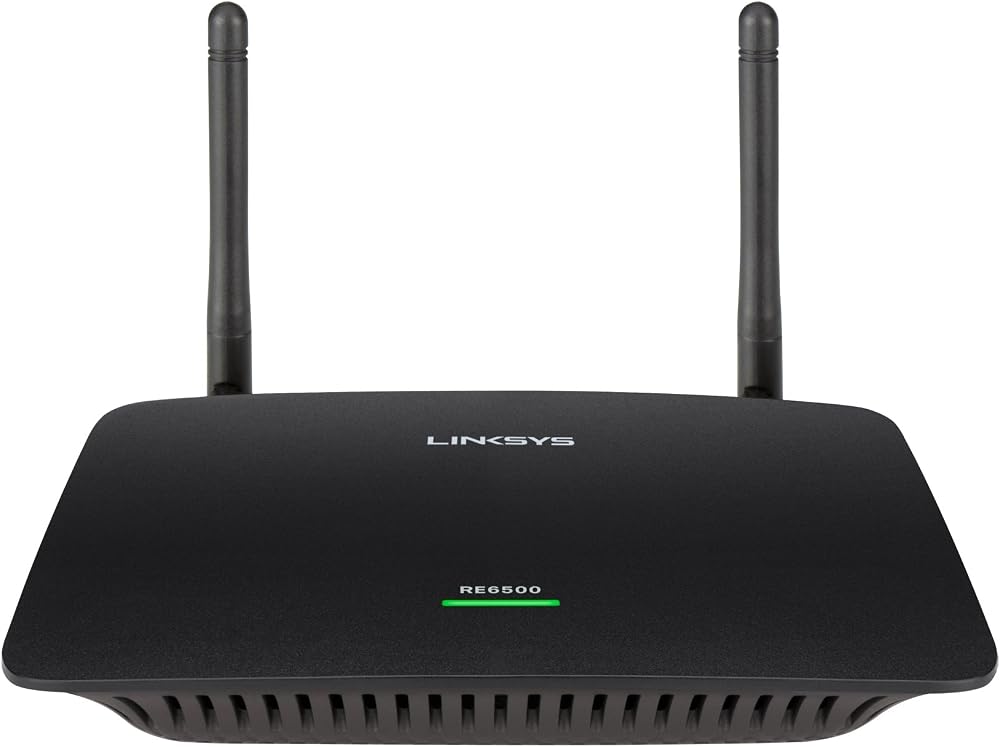 Linksys RE6500 AC1200 Dual Band WiFi Range Extender 4x Gigabit Ethernet Music