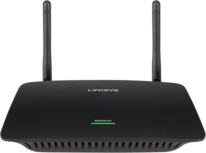 Linksys RE6500 AC1200 Dual Band WiFi Range Extender 4x Gigabit Ethernet Music