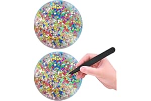 Skin Picking Fidget Toys, 2 Pcs Non-Sticky Silicone Picking Sensory Pick Fidget Pad with Tweezer, 3.35 inch Skin Picking Pock