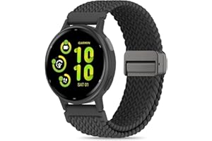 Folavii 20mm Magnetic Braided Nylon Band Compatible With Garmin Vivoactive 6/Vivoactive 5/3/3 Music Watch Bands, Quick Release Stretchy Strap Replacement for Venu Sq 2/Forerunner 55/165/245/6454.4 out of 5 stars 2663 offers from $7.99