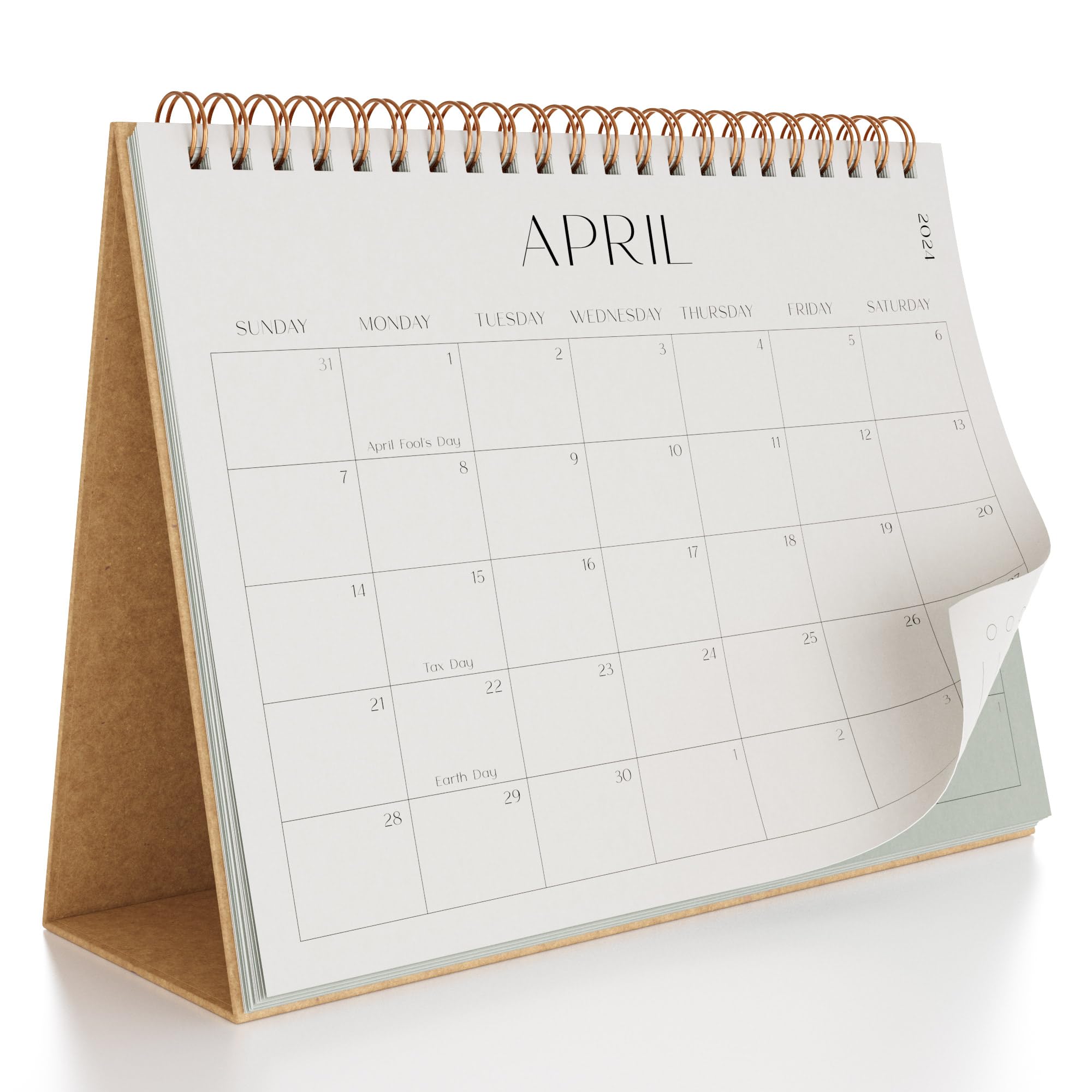 Aesthetic Small 20242025 Desk Calendar with Stickers Runs from Aesthetic Table Calendar 2025