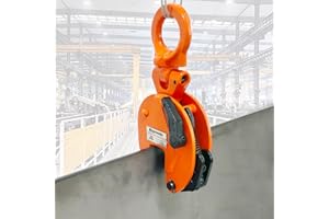 Bigorenda Plate Lifting Clamp 2200lb, 1Ton Load Capacity Vertical Plate Clamp, Vertical Plate Lifting Clamps Jaw Opening up to 0.6 inch,Welding Clamp for Lifting Transporting and Building