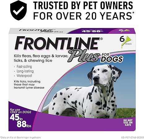 Frontline Plus Flea and Tick Treatment 
