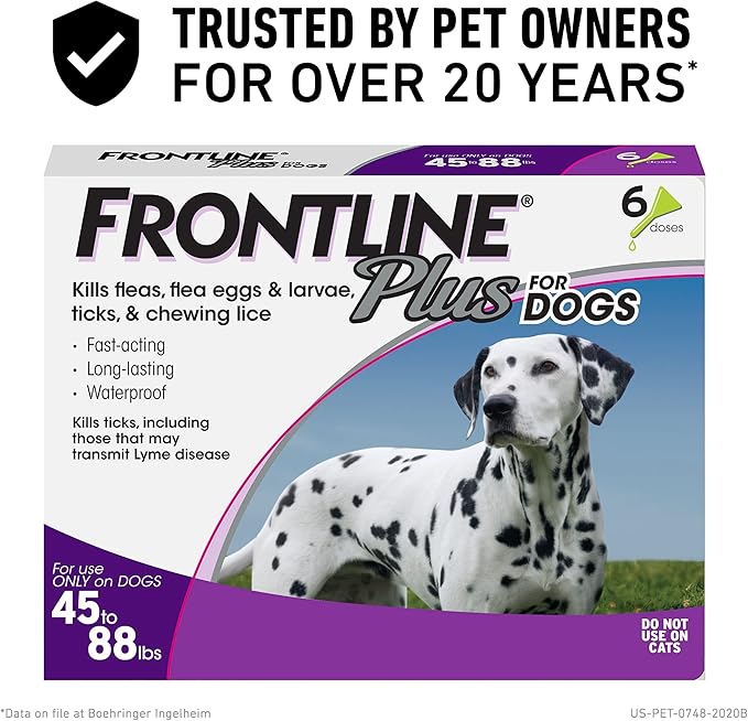 Frontline Plus Flea and Tick Treatment 