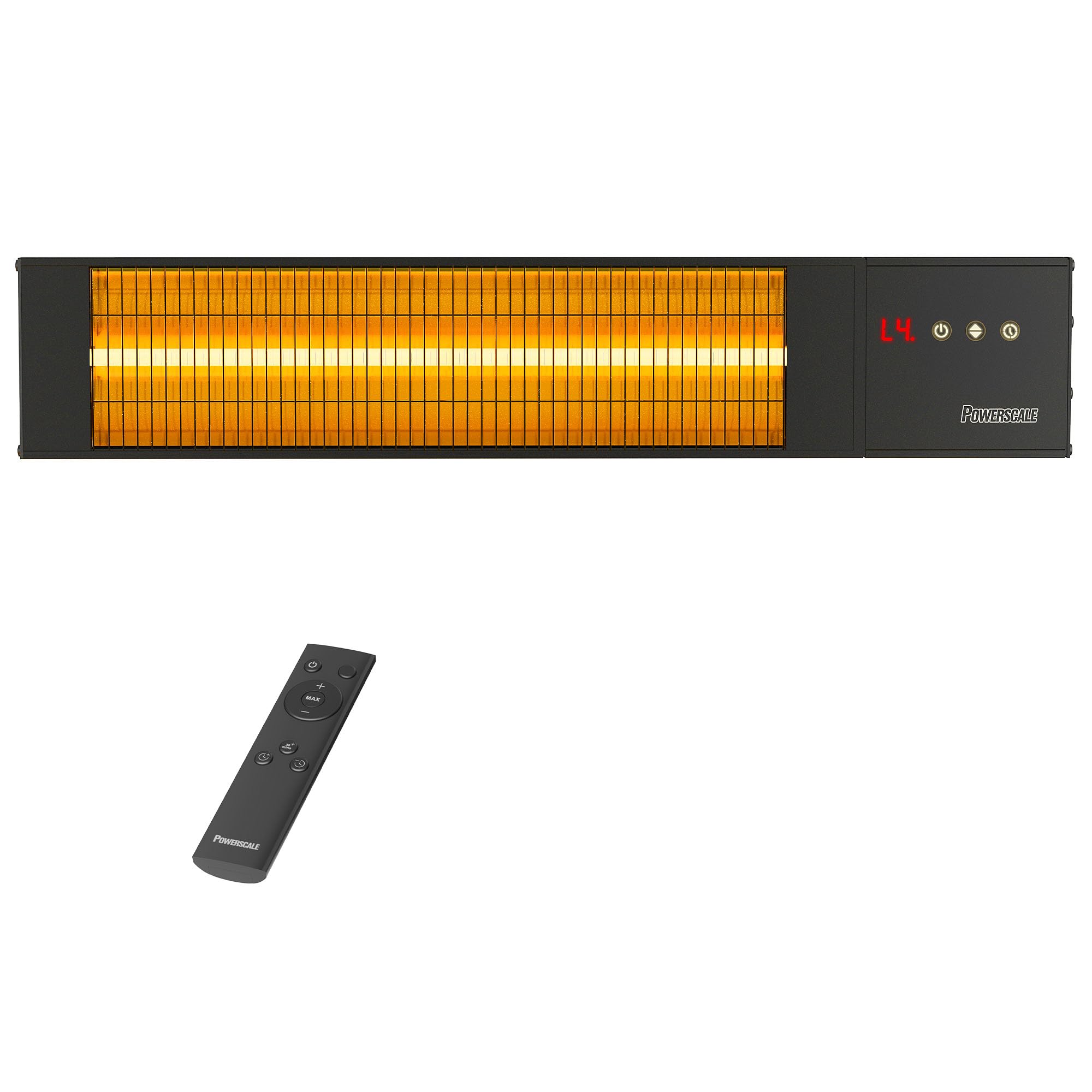 Photo 1 of **FOR PARTS ONLY/NON-FUNCTIONAL** Powerscale 1500W Outdoor Heaters for Patio with 36H Timer, 0.5 Sec Instant Heating, Memory Function, Outdoor Heater, Black – Perfect Outdoor Heaters for Patio & Backyards