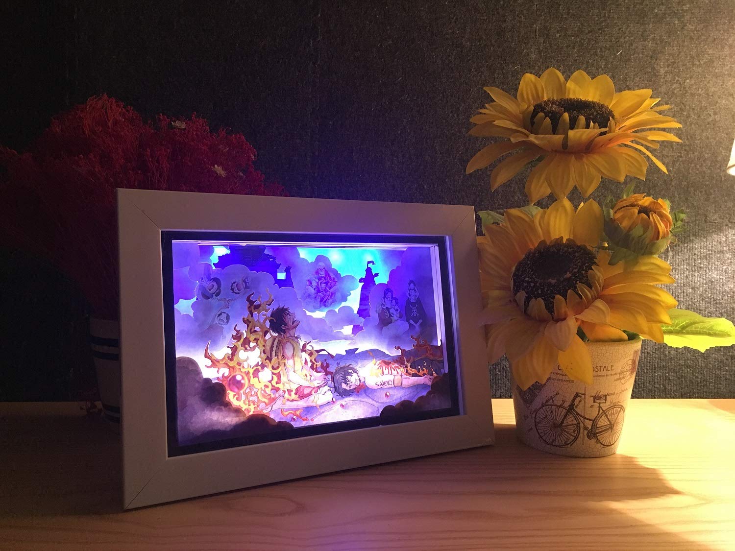 Download Thorabbit Papercut Light Boxes Diy Handmade One Piece 3d Kirigami Papercraft Portgas D Ace Death In Marineford War Amazon In