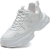 COOU Steel Toe Shoes Women Safety Shoes Lightweight Comfortable Non Slip Thickened Sole Puncture Proof Steel Toe Sneakers Women Size 5.5-10