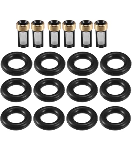 Fuel Injector O-rings ABSOPRO Fuel Injector Seal & O-Ring Kit For Mercedes-Benz 3.5L 2005-2013 - 6 Complete Sets With Filter Baskets Fuel Injector Rebuild Repair Seals 2005-2013 - Foto 9
