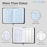 MantraRaj 2026 Week to View Pocket Diary PVC Cover with Gold Corners 11x7cm view 4