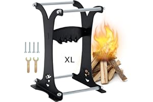 Fitinhot Kindling splitter XL kindling wood cracker Heavy Duty firewood Splitter Enhanced Structure,High Carbon Steel Log Splitter for Home,Campsite & More