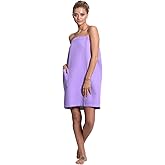 Turkuoise Linen Lightweight Spa/Bath Waffle Body Wrap with Adjustable Closure