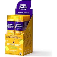 GRACE’S GOODNESS ORGANICS Vegan Plant Based Organic Vegetable Sipping Broth for Immunity, Vitality, Digestive Wellness…
