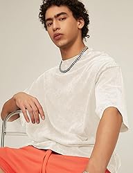 Flygo Men's Oversized T-Shirts Vintage Heavy Cotton
