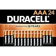 Duracell - CopperTop AAA Alkaline Batteries - Long Lasting, All-Purpose Triple A Battery for Household and Business - 24 Coun