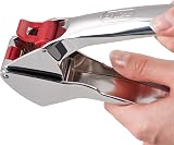 Zyliss E960013 Garlic Press Easy Release 17 cm Silver Red view 4