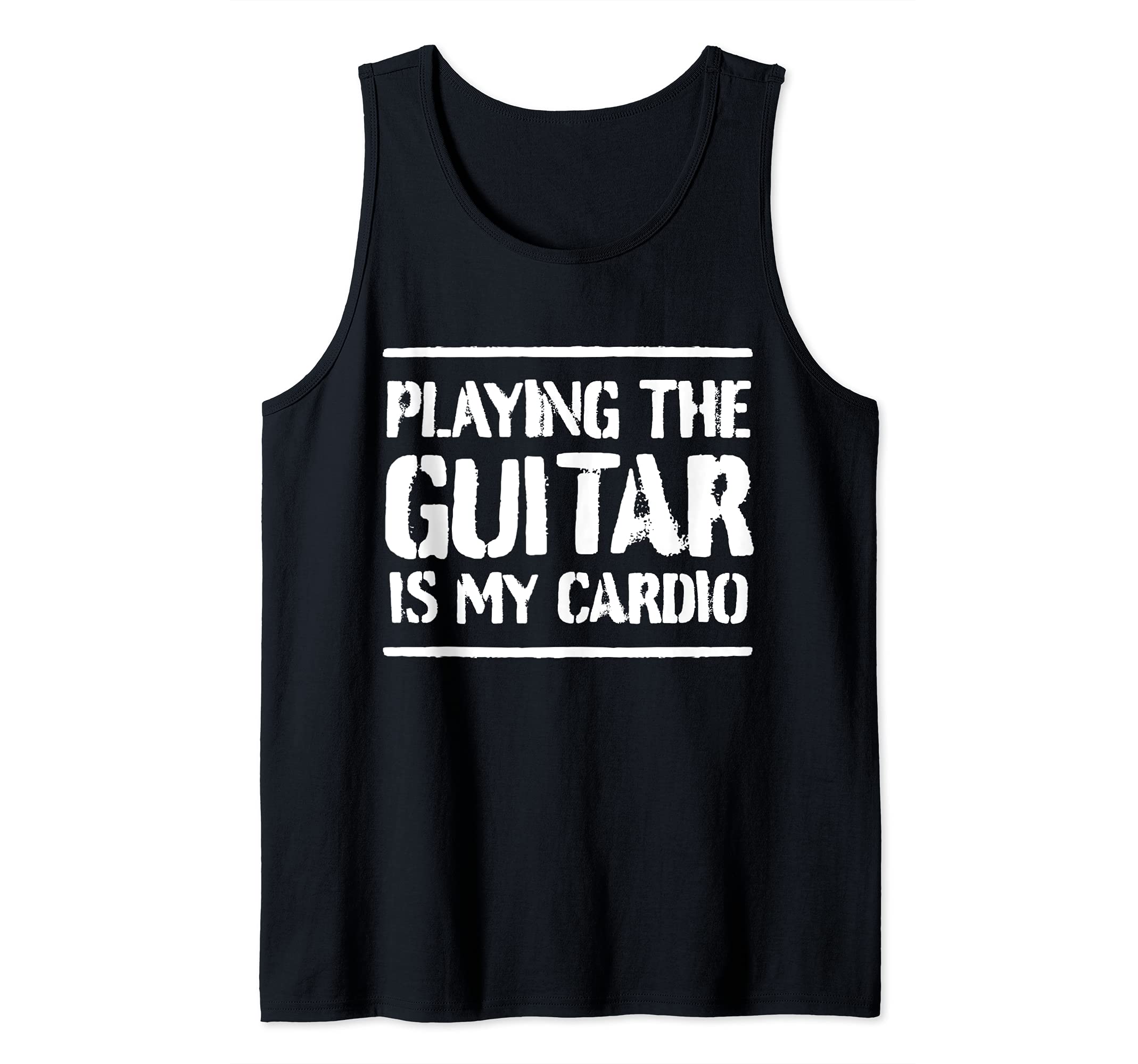 Funny Guitar Player Cardio Guitarist Tank Top