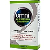 Omni Detoxifying Hair Cleansing Shampoo- Fast Acting Anti Residue Shampoo - Scalp Clarifying Formula for Dry Hair - Anti Chlorine Post Swim Shampoo, 1 Oz