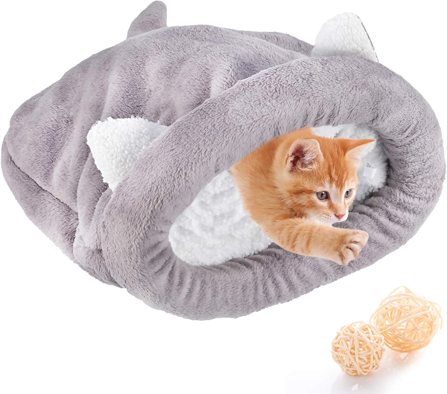 Amazoncom Yuehuam Cats Sleeping Bag Pet Self Warming Kitty Sack Cozy Covered Snuggle Sack Small Cat Bed Cave For Cats Puppy Hamster Hedgehog Hamster Guinea Pig And Other Small Animals Pet