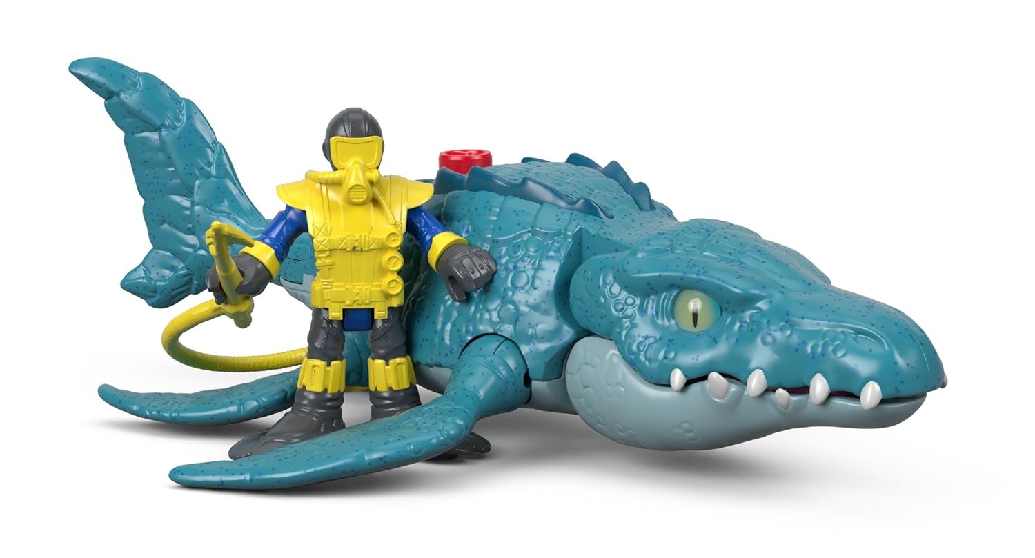 Imaginext Jurassic World Figure Mosasaurus & Diver Amazon.co.uk
