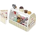 Melissa & Doug Wooden Scoop and Serve Ice Cream Counter (28 pcs) - Play Food and Accessories