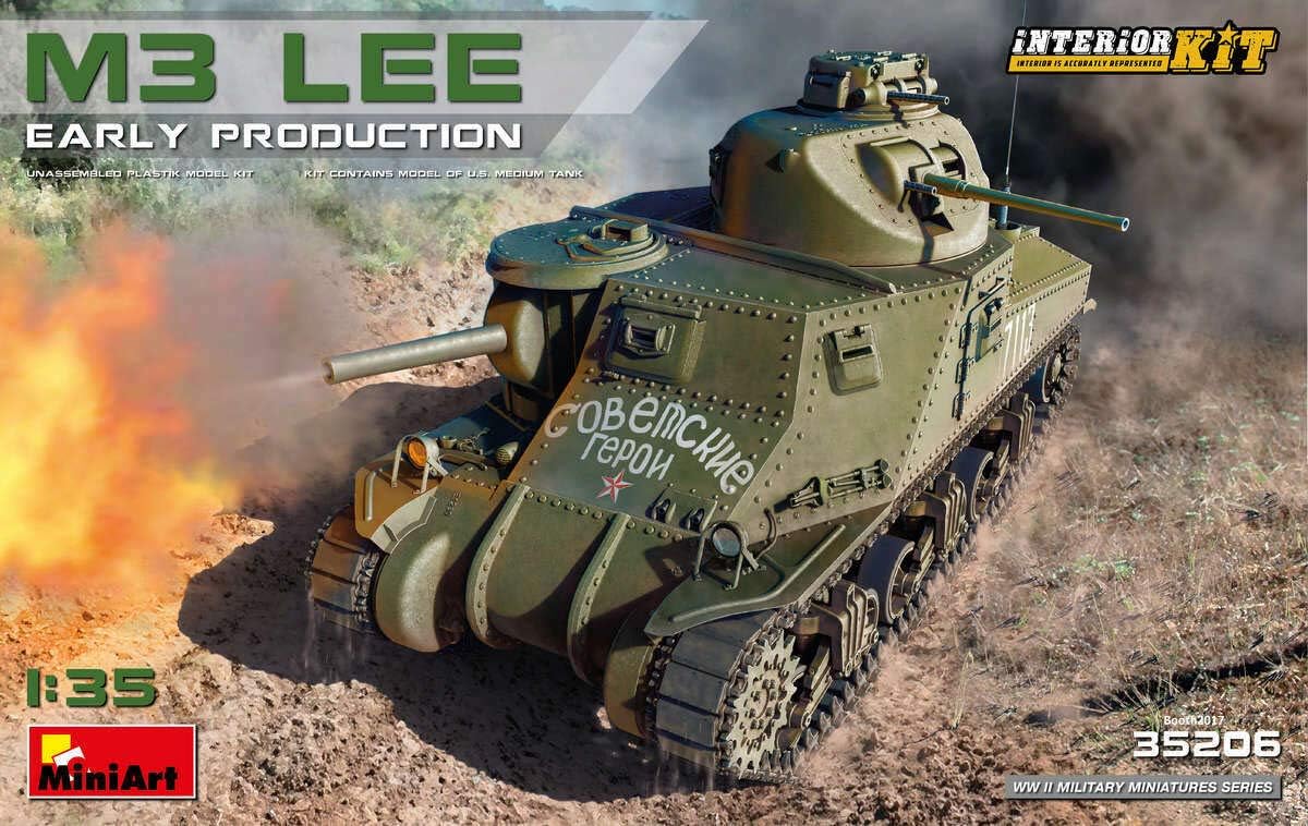 MiniArt35206 1/35 Scale Model M3 LEE Early Production. Interior KIT