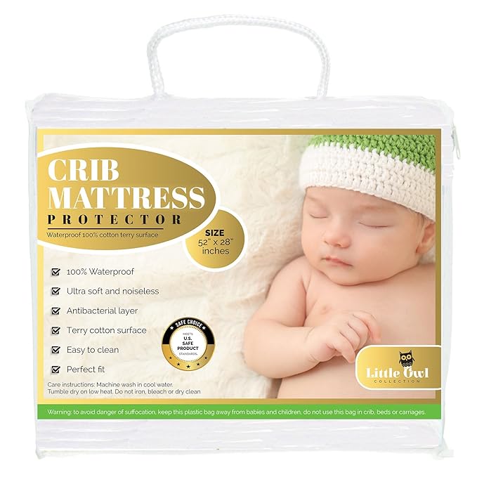 crib mattress with owls