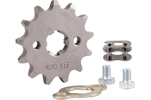 WOOSTAR Motorcycle 420-13T Front Sprocket 17mm for 50cc 70cc 90cc 110cc 125cc Dirt Pit Bike Mini Bike ATV 4 Wheeler Moped