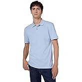 BOSS Mens Pallas Short Sleeve Polo Shirt, Dusty Blue, Medium US