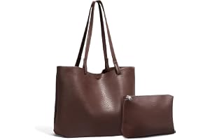 Medium Tote Bag for Women, Soft Vegan Leather Shoulder Handbag with Coin Purse, Portable Top Handle Hobo Bags for Work,Gifts