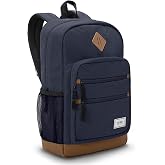 Solo New York Laptop Backpack for Women &amp; Men -Carry On Bookbag for Travel &amp; Work, Lightweight Bag, Side Mesh Pockets, Fits 15.6" Computer - Re:Fresh, Blue