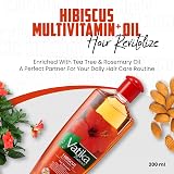 Vatika Naturals Hibiscus Multivitamin Hair Oil 200ml with Tea Tree & Rosemary view 3