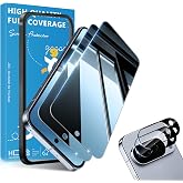 2 Pack for Google Pixel 10 Pro XL Privacy Screen Protector, 2 Pack Camera Protector, Fingerprint Compatible, Anti Spy, 9H Hardness Glass for Google Pixel 10 Pro XL Screen Protector