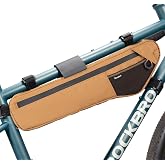 QUNATURE Bike Frame Bag Waterproof Triangle Bag Anti-Slip 5-Point Straps | Premium Nylon Fabric Large Capacity Hidden Openings Design Bike Accessories with Water-resistant Coating