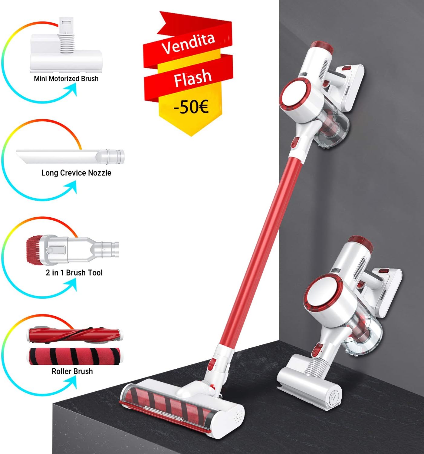 aspirapolvere in sacchi verticali